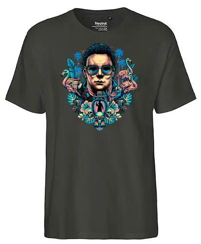 Tropical Slasher - horror, slasher, Michael - Fairtrade T-Shirt