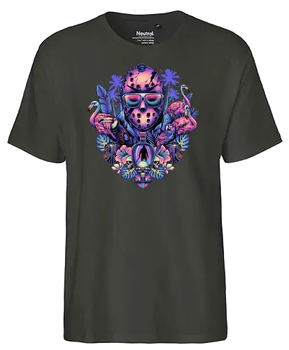 Tropical Camper - jason, horror, slasher - Fairtrade T-Shirt