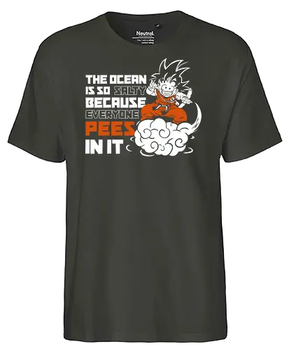 GOKU typography - dragon, ball, goku, anime, manga - Fairtrade T-Shirt