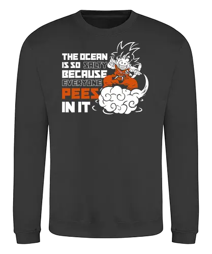 GOKU typography - dragon, ball, goku, anime, manga - Sweatshirt