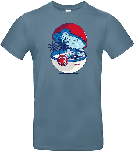 Blue Poke House - pocket, mon, gaming, anime, monster, ball, water, wasser, starter - Standard T-Shirt
