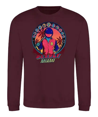Deadly Miami - hotline, miami, indy, gaming, heist - Sweatshirt