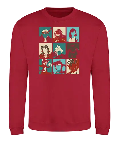 Final Pop - final, fantasy, gaming, ff7, console, classic gaming, ffvii, cloud - Sweatshirt