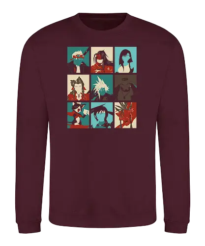 Final Pop - final, fantasy, gaming, ff7, console, classic gaming, ffvii, cloud - Sweatshirt