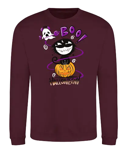 Boooo boi! - spooky, ghost, cat - Sweatshirt