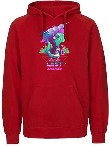 Last Asteroid - dino, fun, 80s, Meteorite - Fairtrade Hoodie