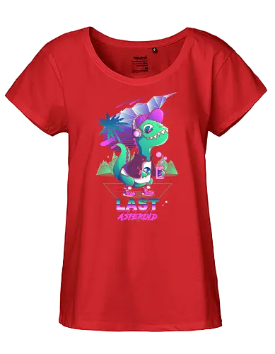 Last Asteroid - dino, fun, 80s, Meteorite - Fairtrade Girl Shirt