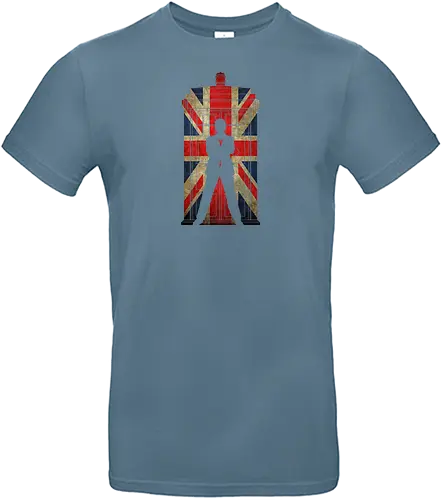 9th flag - Doctor, 9th doctor, scifi, science fiction, tardis, uk, britain, flag - Standard T-Shirt