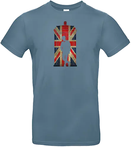 11th flag - Doctor, 11th doctor, scifi, science fiction, tardis, uk, britain, flag - Standard T-Shirt