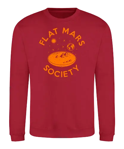 Flat Mars Society - mars, tfes, aluhut, verschwörung, conspiracy, flat rth society - Sweatshirt