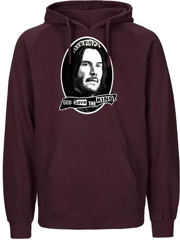 God save the King - god save the queen, queen, reeves, cyberpunk 2077, knu - Fairtrade Hoodie