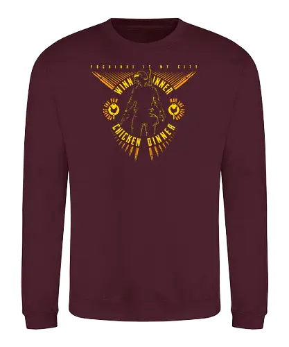 winner winner-3 - pubg, battle royale, winner winner, chicken dinner, shooter, mmo, pochinki - Sweatshirt