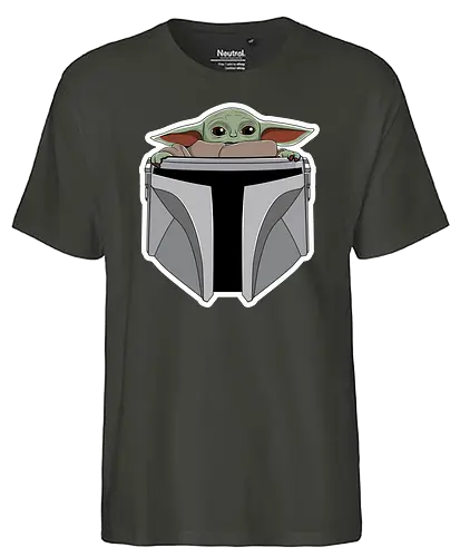 Mando's far far away daycare - bounty hunter, tv, space opera - Fairtrade T-Shirt
