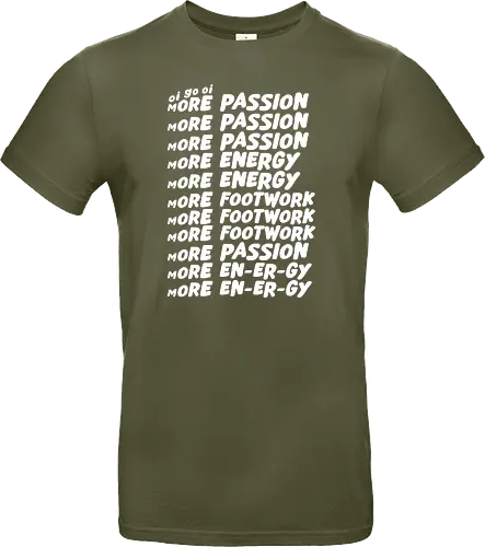 Oi go oi more passion more energy
