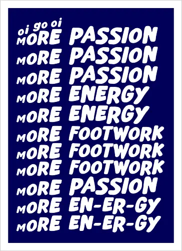 Oi go oi more passion more energy
