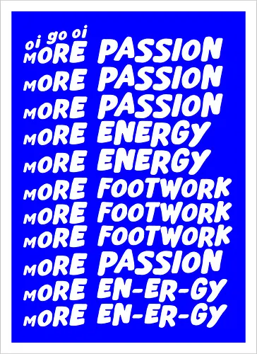 Oi go oi more passion more energy