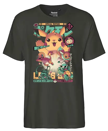 Pokezine - magazine, pocket, monster, go, Lets Go, gaming - Fairtrade T-Shirt