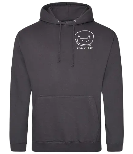 Space Boy Cat :3 - space, boy, cat, katze, cute, pocket - Standard Hoodie