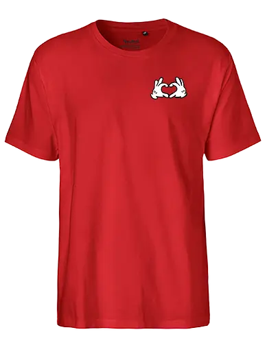 Cartoon Herz Finger - comic, Comic hands, herz, love, pocket, hrt - Fairtrade T-Shirt