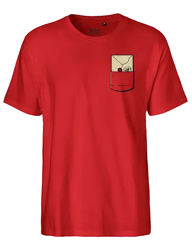 A letter in your pocket - Letter, magic, magie, owl, wizard, witch, school - Fairtrade T-Shirt