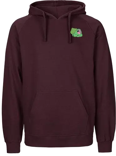 #001 - Green Dino - pocket, monster, starter, kanto - Fairtrade Hoodie