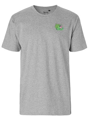 #001 - Green Dino - pocket, monster, starter, kanto - Fairtrade T-Shirt