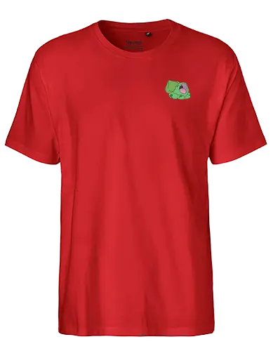 #001 - Green Dino - pocket, monster, starter, kanto - Fairtrade T-Shirt