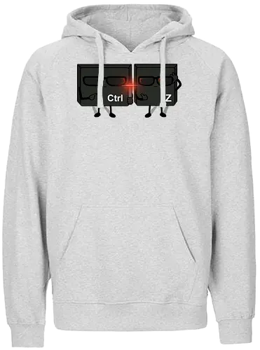 ctrl+Z - ctrl, Men in black, Blitzdings, Vergessen, Rückgängig, strg - Fairtrade Hoodie