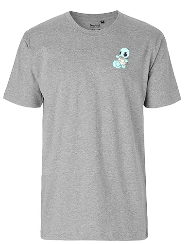 #007 - Blue Turtle - pocket, monster, water, starter - Fairtrade T-Shirt