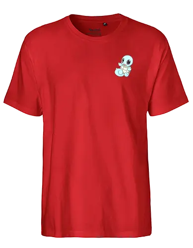#007 - Blue Turtle - pocket, monster, water, starter - Fairtrade T-Shirt
