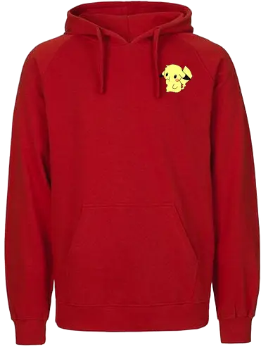 #025 - Yellow Mouse - pocket, monster, yellow, starter, electric - Fairtrade Hoodie