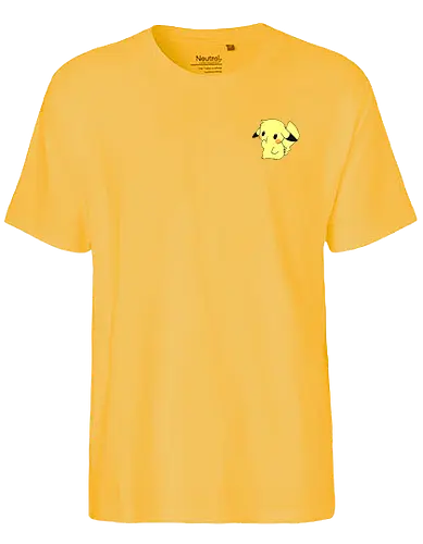 #025 - Yellow Mouse - pocket, monster, yellow, starter, electric - Fairtrade T-Shirt