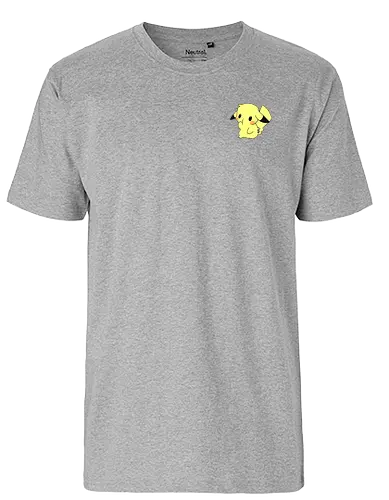 #025 - Yellow Mouse - pocket, monster, yellow, starter, electric - Fairtrade T-Shirt