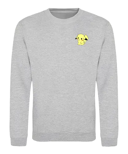 #025 - Yellow Mouse - pocket, monster, yellow, starter, electric - Sweatshirt