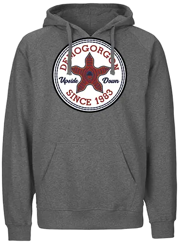 Demogorgon - stranger, things, stranger kids, chucks, demogorgon, demodog, 80s - Fairtrade Hoodie