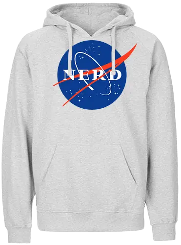 NASA - NERD - nerd, geek, nasa, science - Fairtrade Hoodie