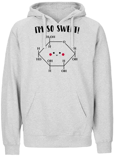 Glocose - zucker, süß, Sweet, chemie, chemistry, Glucose - Fairtrade Hoodie