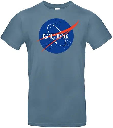 NASA - GEEK - geek, science, nasa, space, rocket, logo, nerd, wissenschaft - Standard T-Shirt