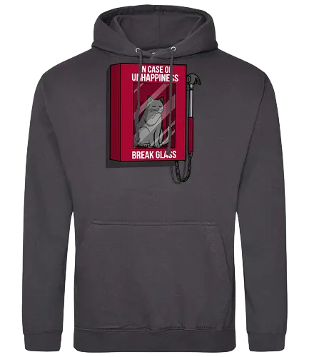 Happiness Cat - happy, Emergency, cat, katze, cute - Standard Hoodie