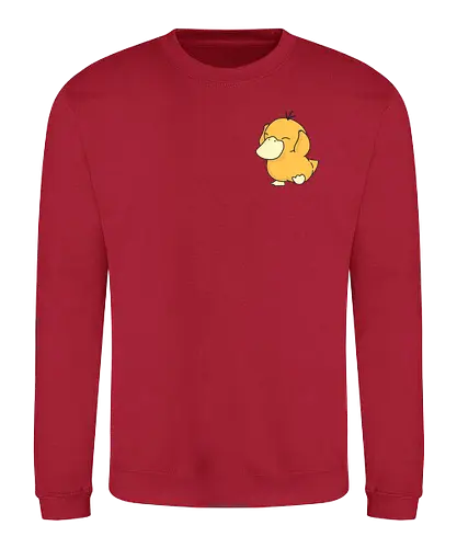 Pocket Monster #054 - Orange Duck - pocket, monster, gaming - Sweatshirt