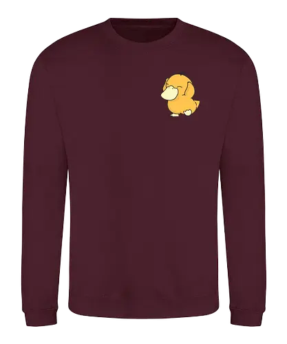 Pocket Monster #054 - Orange Duck - pocket, monster, gaming - Sweatshirt