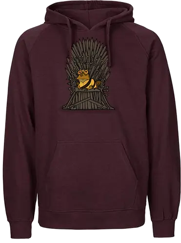 hypnothrone - Hypnotoad, Hypnose, kröte, thron, iron, game, toad, throConsole - Fairtrade Hoodie