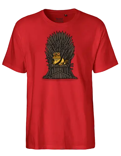 hypnothrone - Hypnotoad, Hypnose, kröte, thron, iron, game, toad, throConsole - Fairtrade T-Shirt