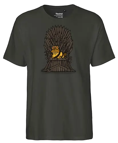 hypnothrone - Hypnotoad, Hypnose, kröte, thron, iron, game, toad, throConsole - Fairtrade T-Shirt
