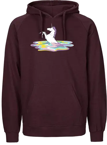 melting fantasy - unicorn, einhorn, rainbow, regenbogen, Pfütze - Fairtrade Hoodie