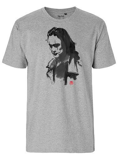 Crow Sumi-e - superhero, crow, the crow, comic, film, lee, brandon lee - Fairtrade T-Shirt