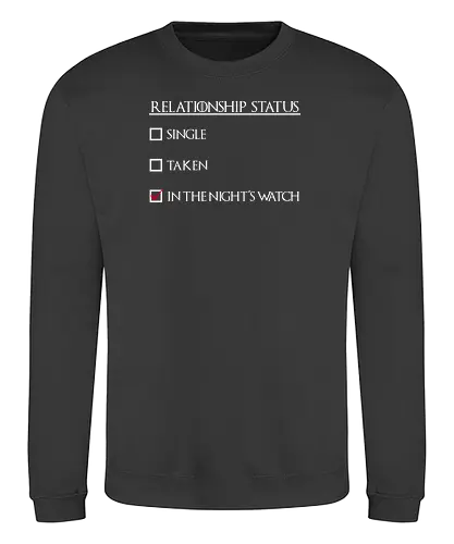 Relationship status - Relationship, Status, list, nightswatch, Beziehung, game, throConsole - Sweatshirt