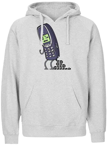 Snake Happens - snake, shit happens, Nokia, 3310, pixel, retro, handy - Fairtrade Hoodie