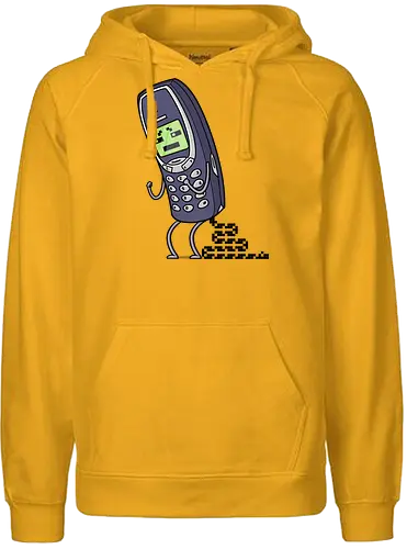 Snake Happens - snake, shit happens, Nokia, 3310, pixel, retro, handy - Fairtrade Hoodie