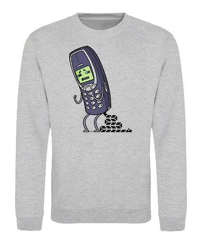 Snake Happens - snake, shit happens, Nokia, 3310, pixel, retro, handy - Sweatshirt